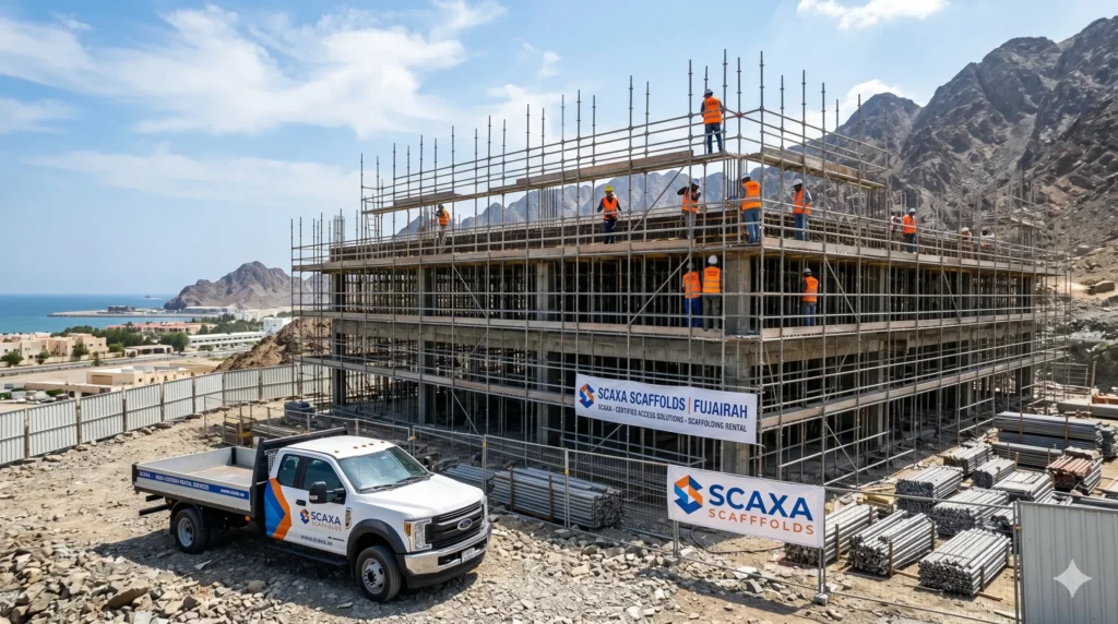 Scaffolding Rental in Fujairah for Residential & Commercial Buildings & Access platforms by Scaxa